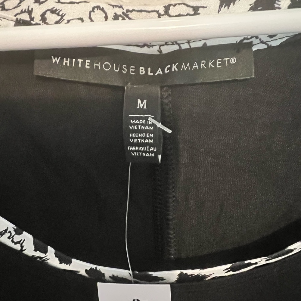 White House Black Market Woven Hem Tank Top - Size Med NWT‎ - Picture 6 of 7